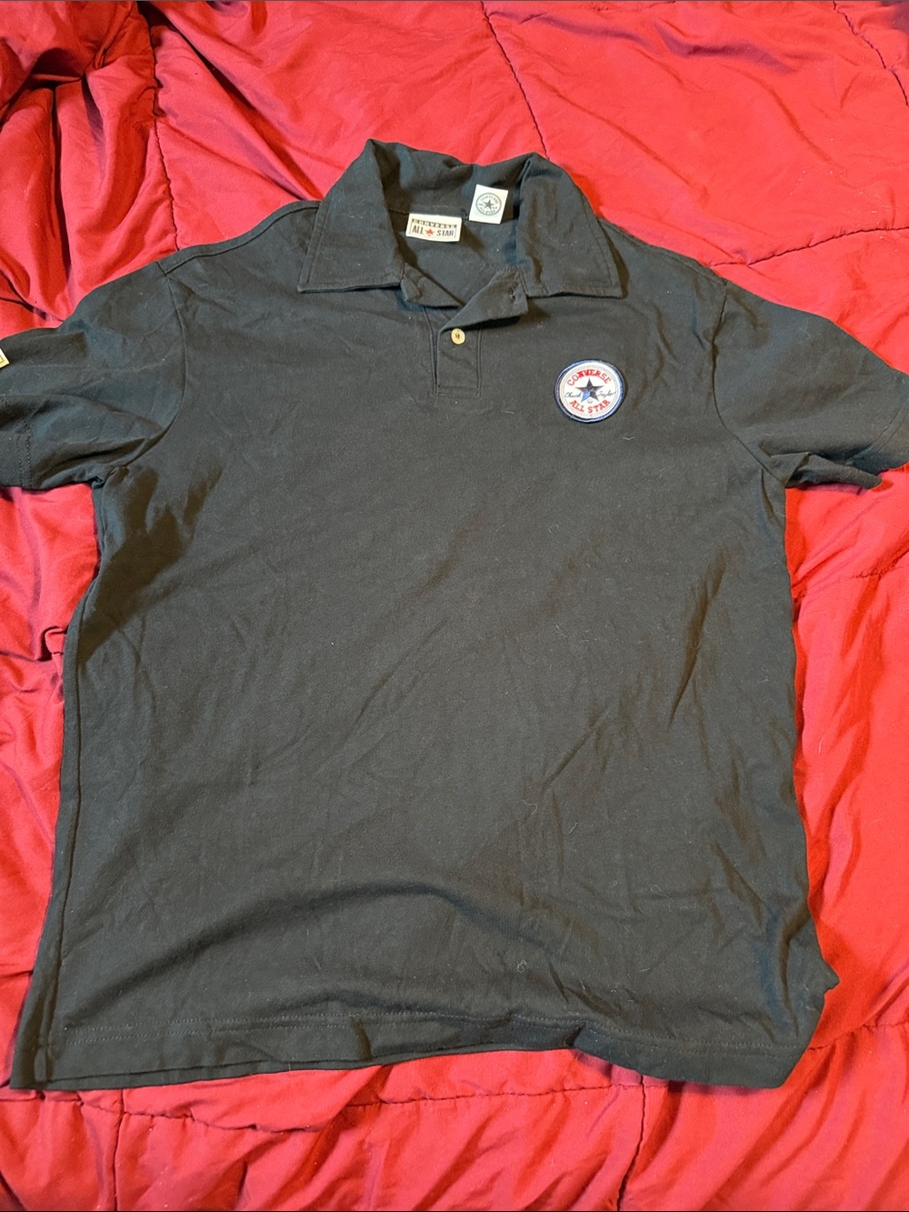 Converse Black Polo Shirt